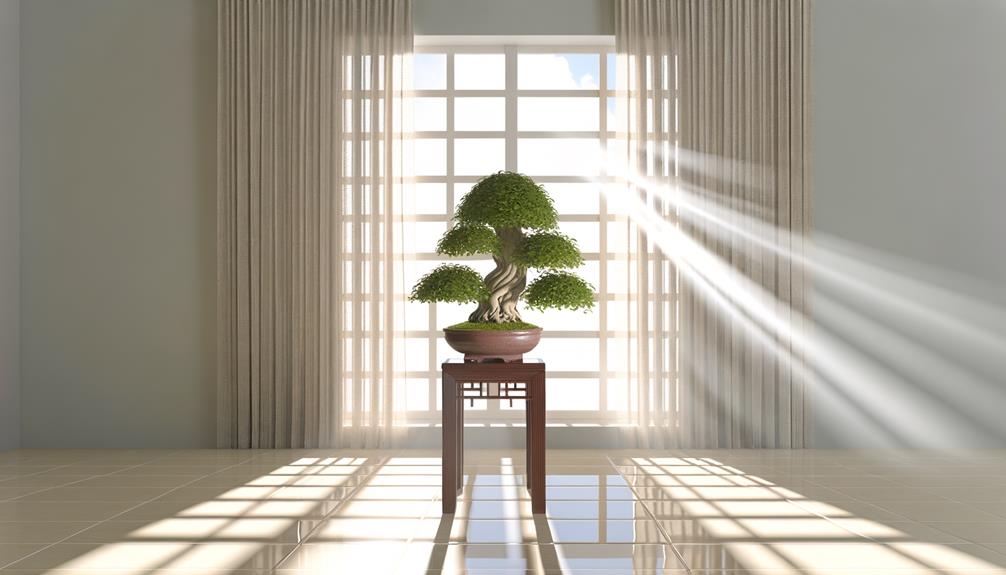 bonsai art on display