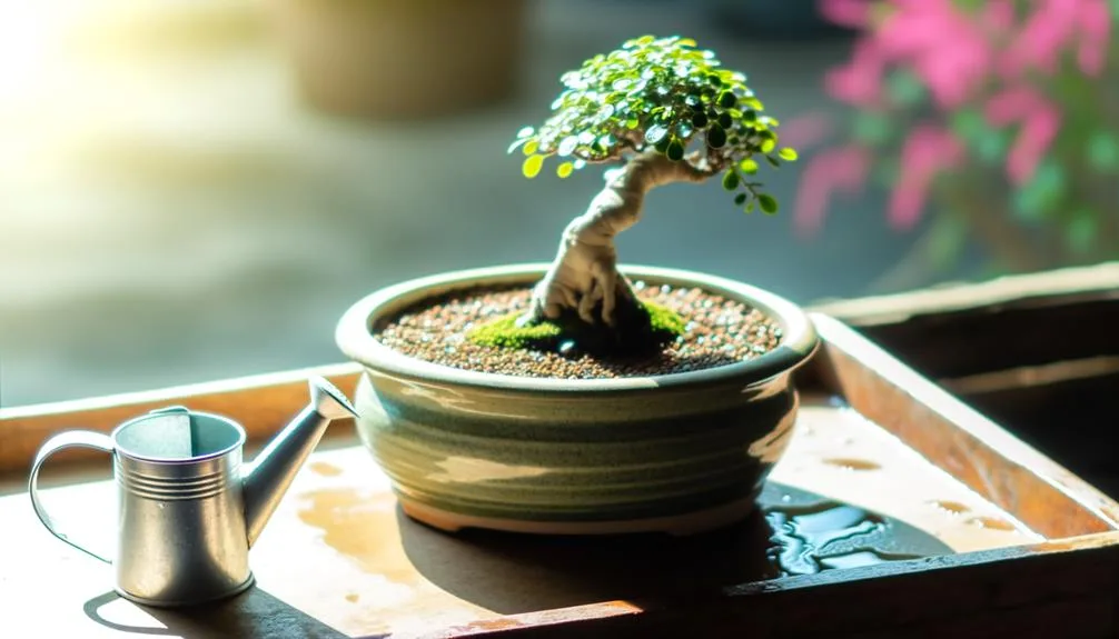 bonsai tree watering schedule