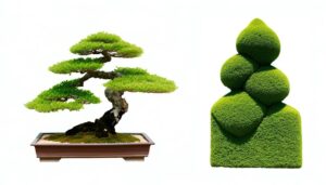 bonsai vs topiary comparison