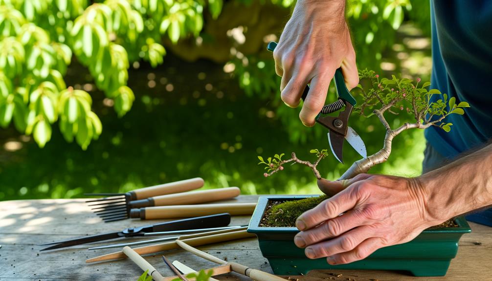 encouraging lower bonsai growth