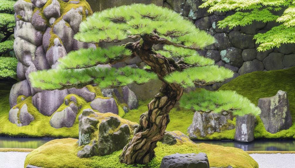 gnarled pine bonsai tree