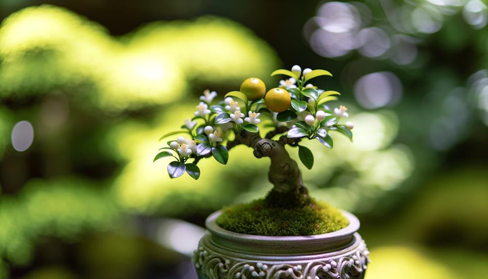 growing orange bonsai trees