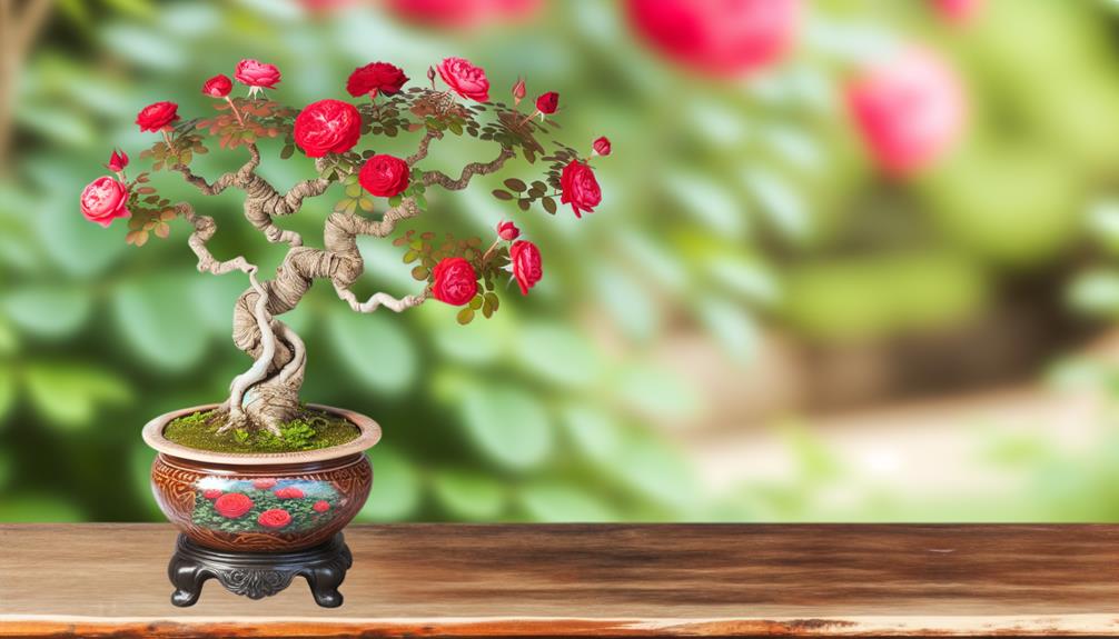 growing roses as bonsai