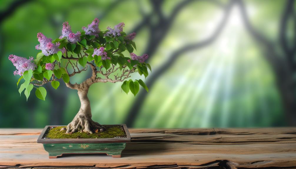 lilac tree bonsai technique