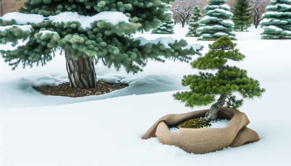 preparing bonsai for winter