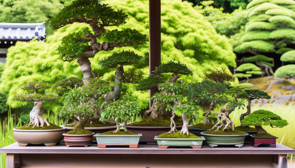 varieties of miniature trees