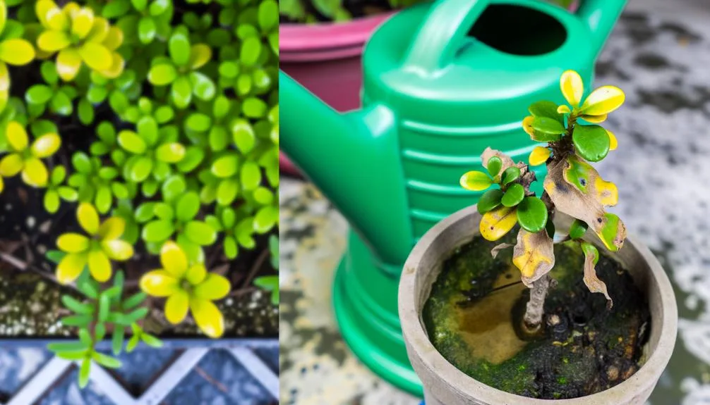 watering plants too frequently